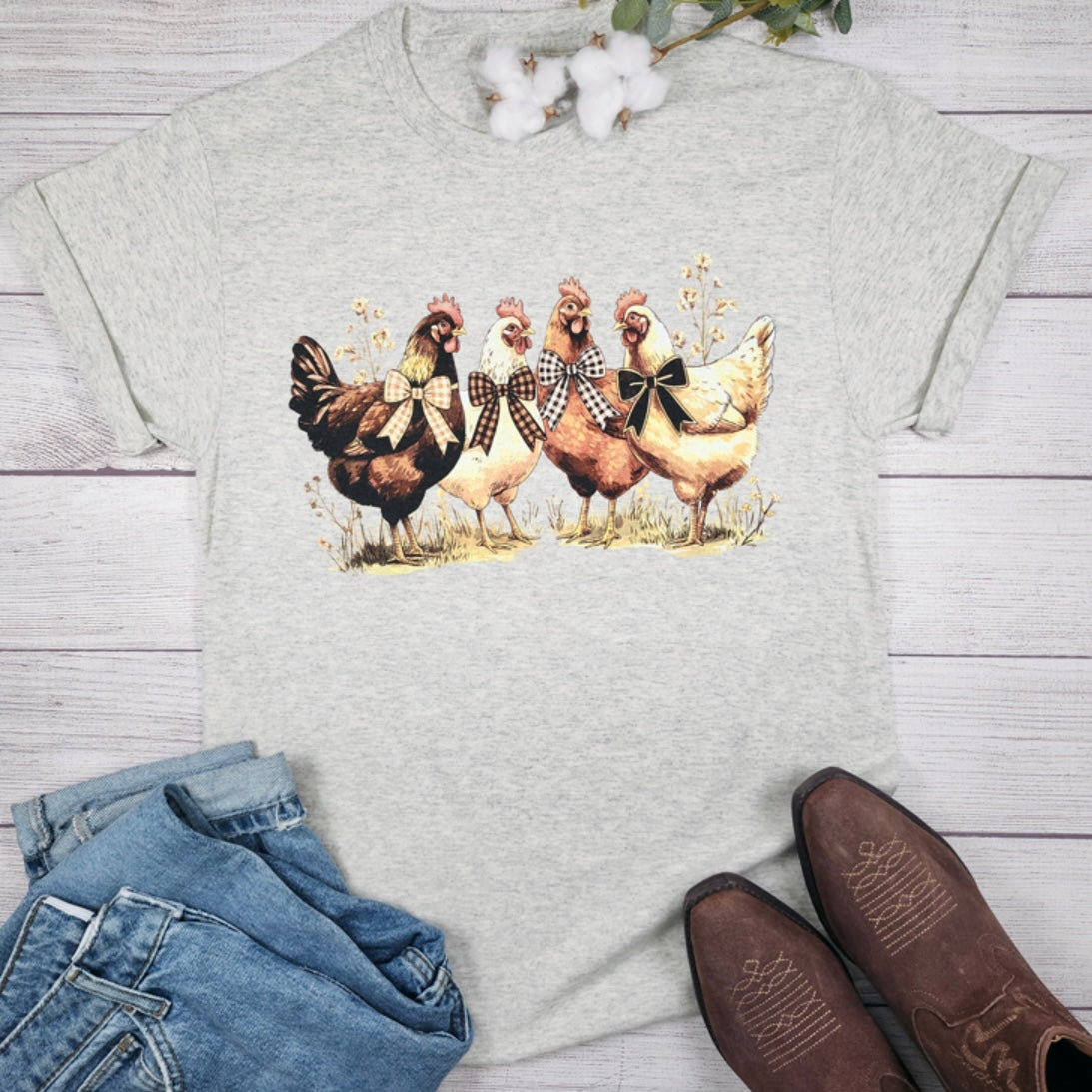 Chicken Bows Unisex Tee