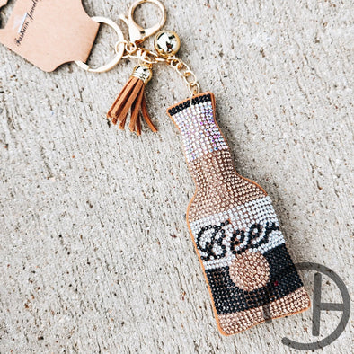 Beer Bling Keychain