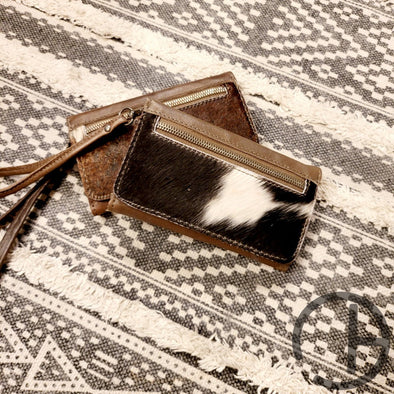 Cowhide Leather Clutch/wallet