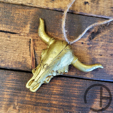 Gold Steer Ornament Mirror Charm