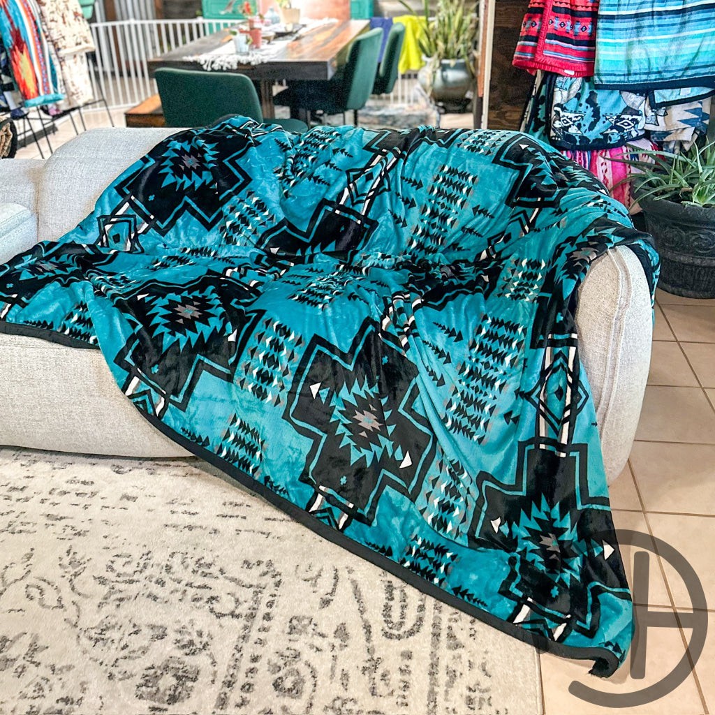 Lou Aztec Oversized Throw Blanket