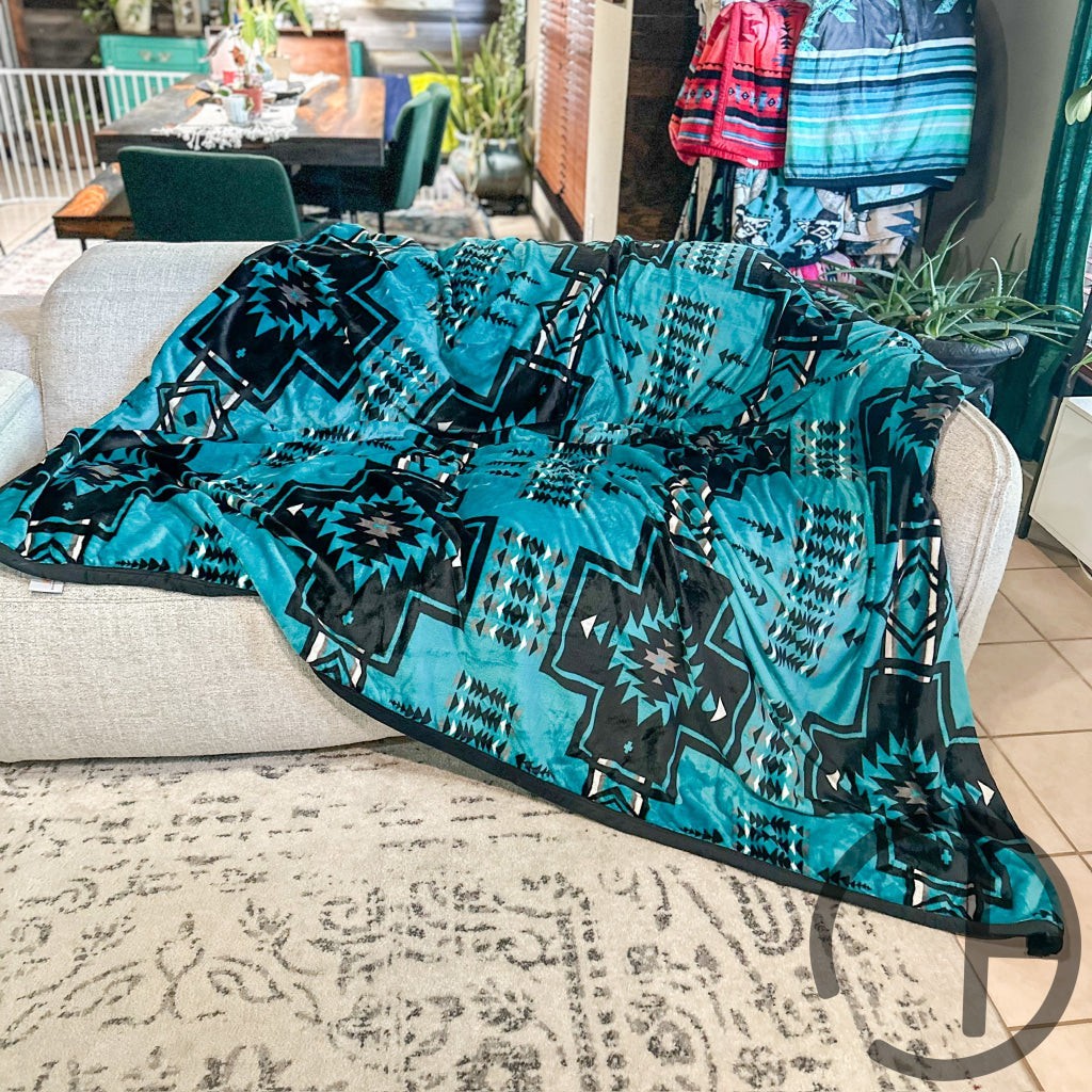 Lou Aztec Oversized Throw Blanket