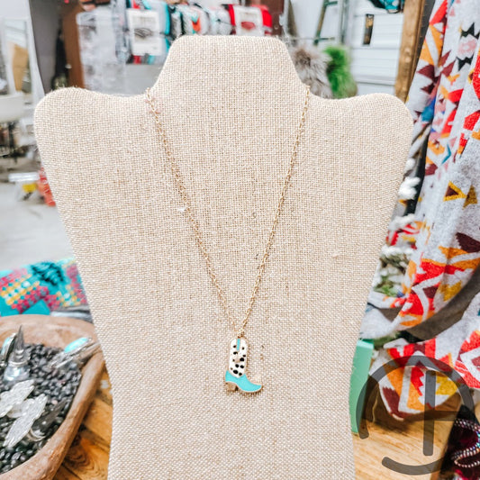 Mini Turquoise Blossom Necklace
