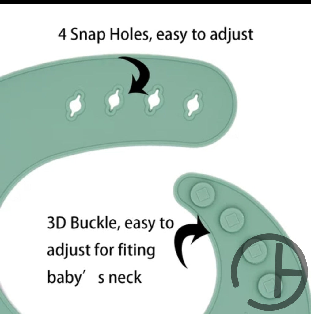 Silicone Adjustable Baby Bib