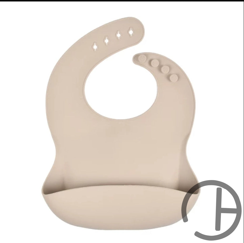 Silicone Adjustable Baby Bib Sand