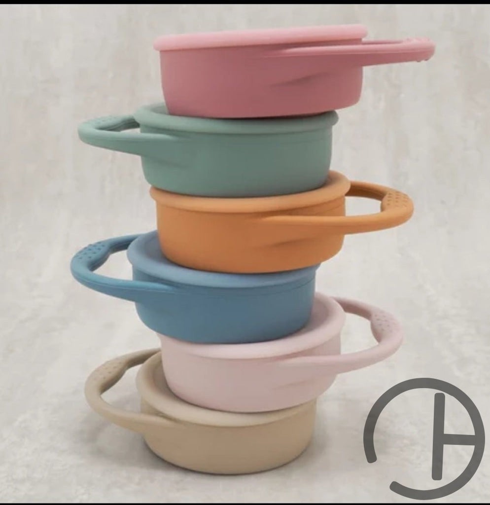 Silicone Snack Cup With Lid