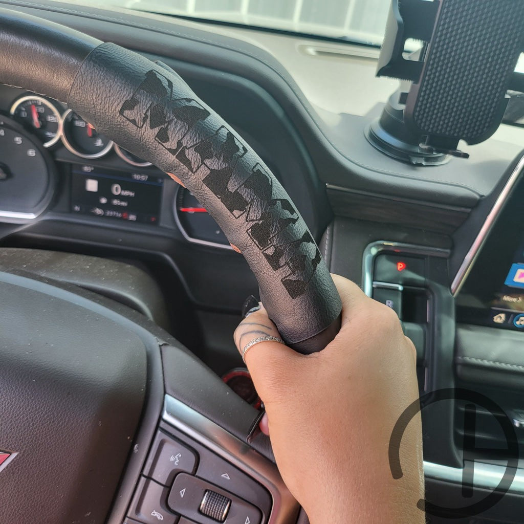 Stealth Leather Mama Steering Wheel Accent