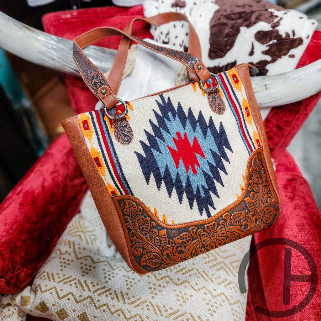 Woven Aztec Purse | Hand Tooled Leather Purse | Gift For Her | popular Cowhide Bag | Western Leather Bag | Crossbody Bag | Leather Purse | Valentine