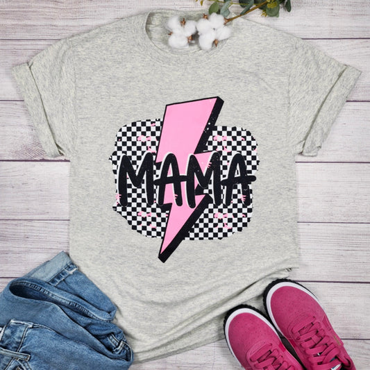 Checkered Mama Unisex Tee