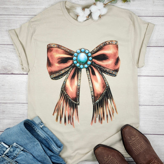 Fringe Bow Unisex Tee