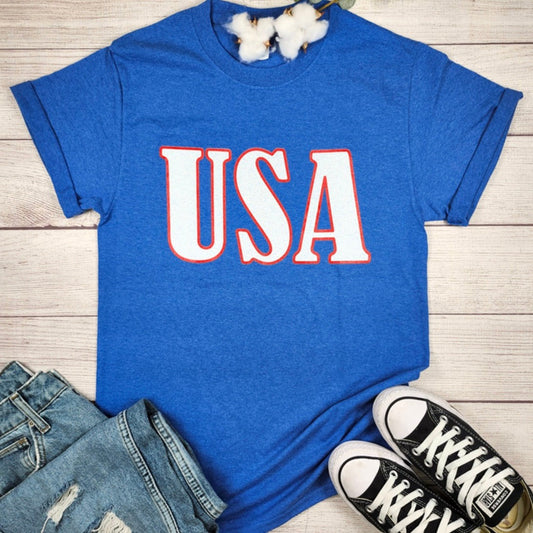 Blue USA Unisex Tee