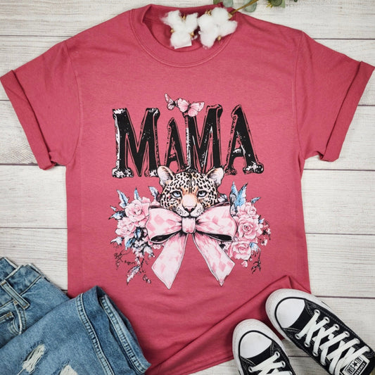 Mama Leopard  USA Unisex Tee