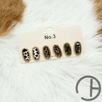 Animal Print 3 Pack Earrings