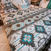 Arrow Aztec Quilt 3 Piece Bed Set