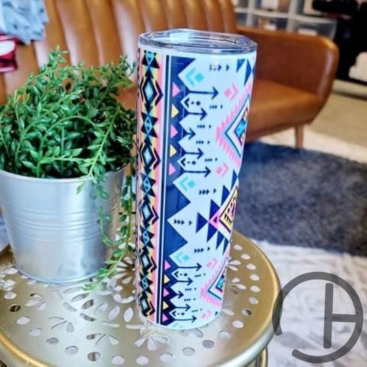 Aztec Pinks Tumbler