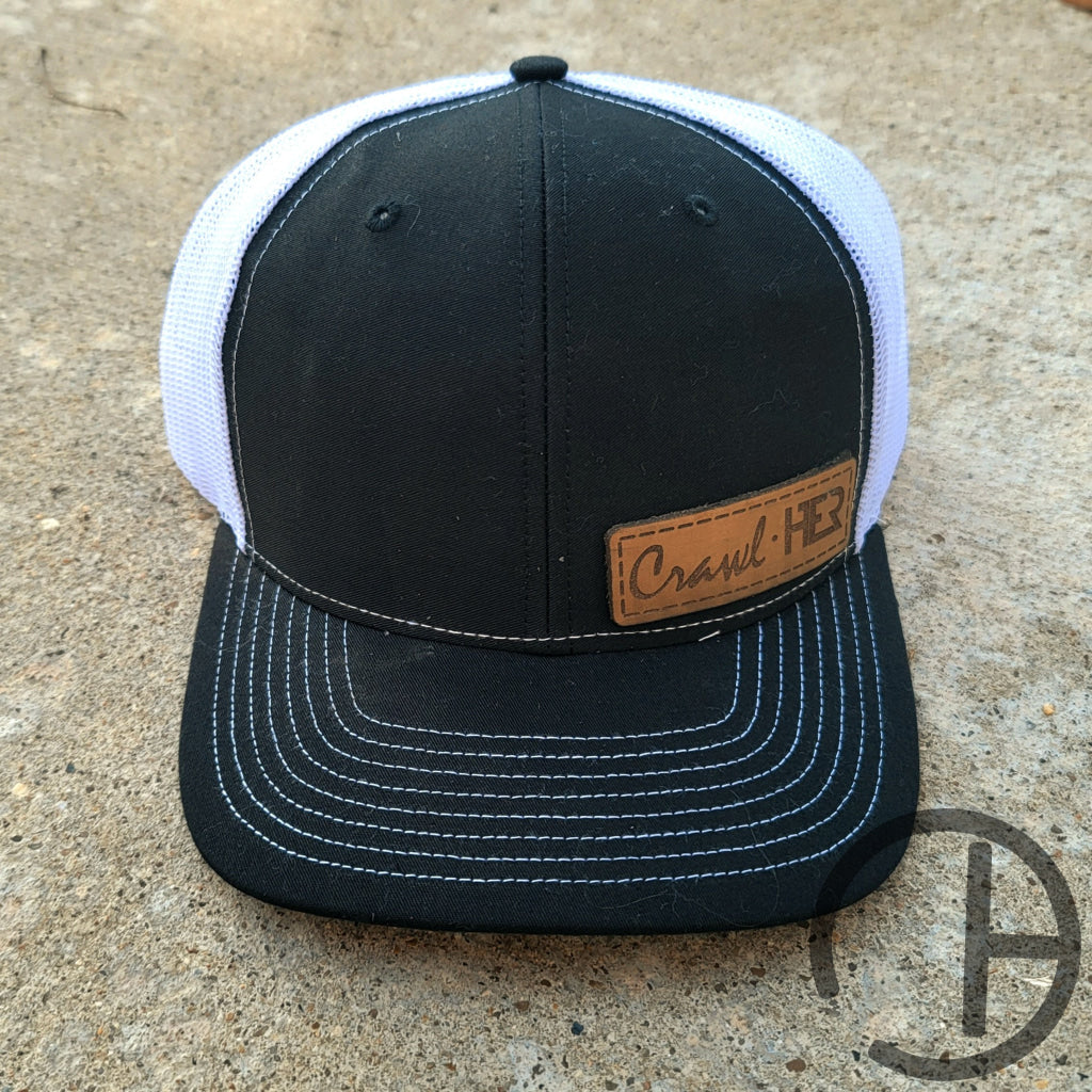 Black Crawlher Patch Snap Back Hat Hat