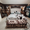 Black Ivory Ranch Silhouette Quilt 3 Piece Bed Set