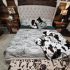 Black Ivory Ranch Silhouette Quilt 3 Piece Bed Set