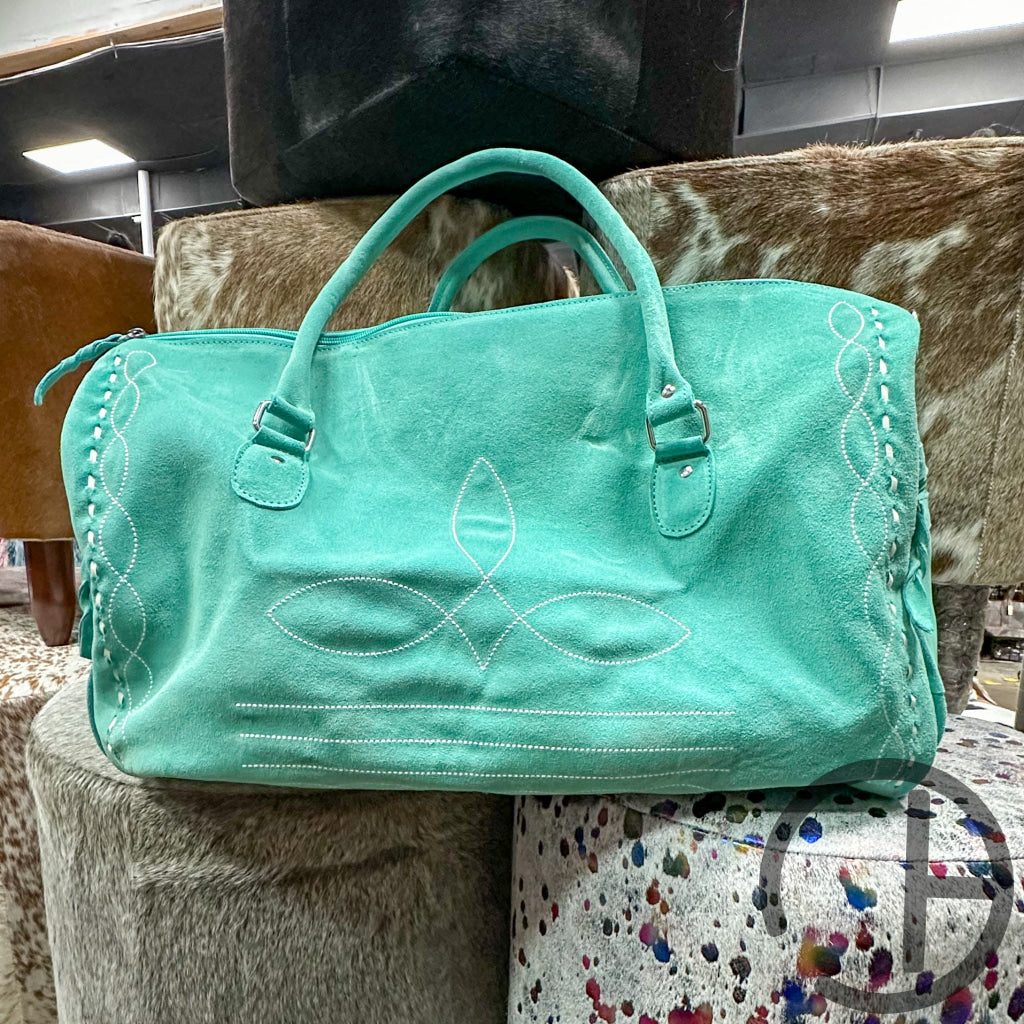 Boot Stitch Duffle 3 Colors Teal