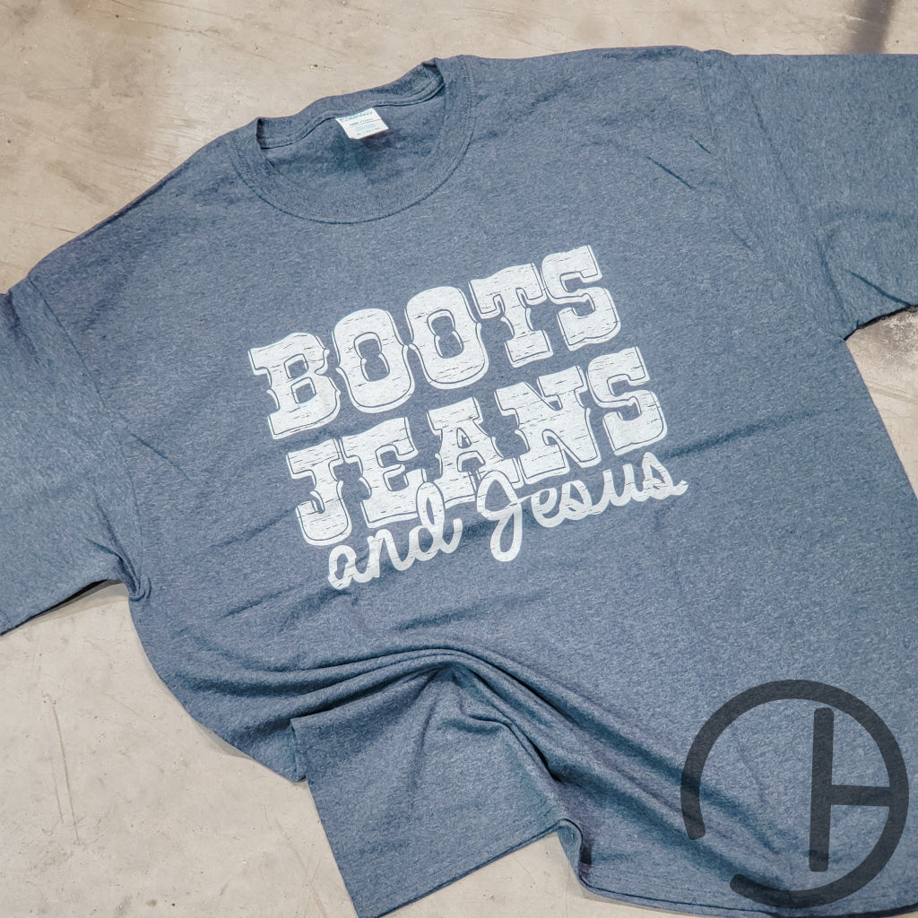 Boots Jeans & Jesus Tee