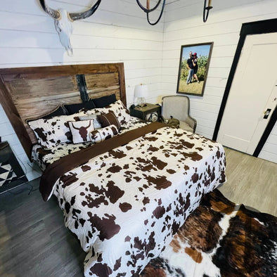 Brown Cow - 6 Piece Comforter Bedding Set
