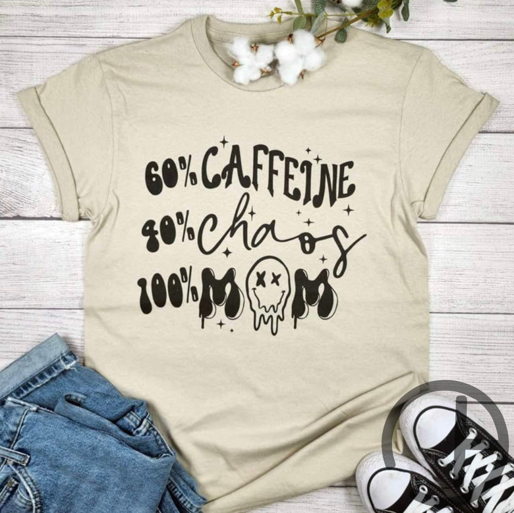 Caffeine Chaos Mom Tee