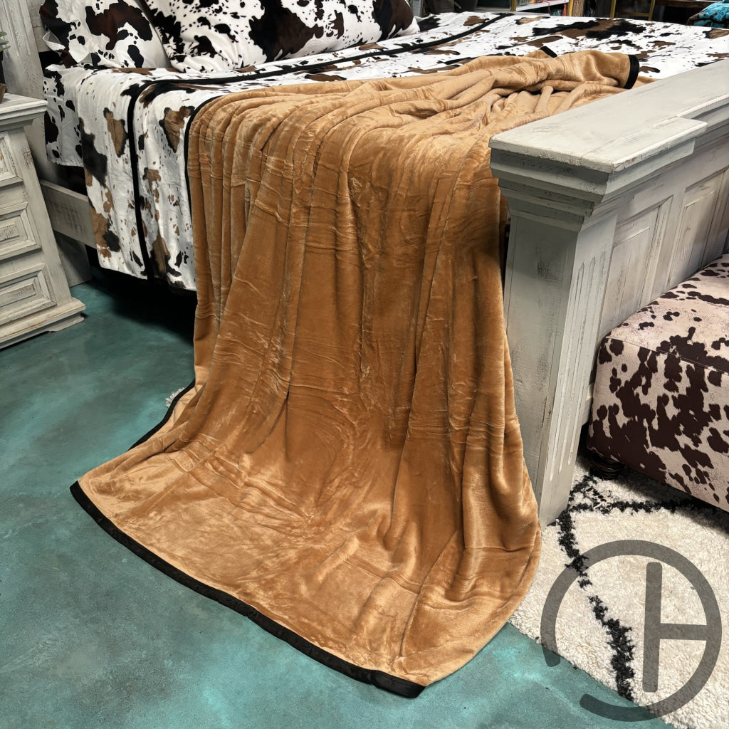 Caramel Oversized Throw Blanket