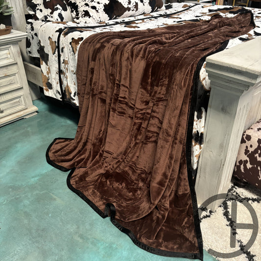 Chocolate Oversized Throw Blanket