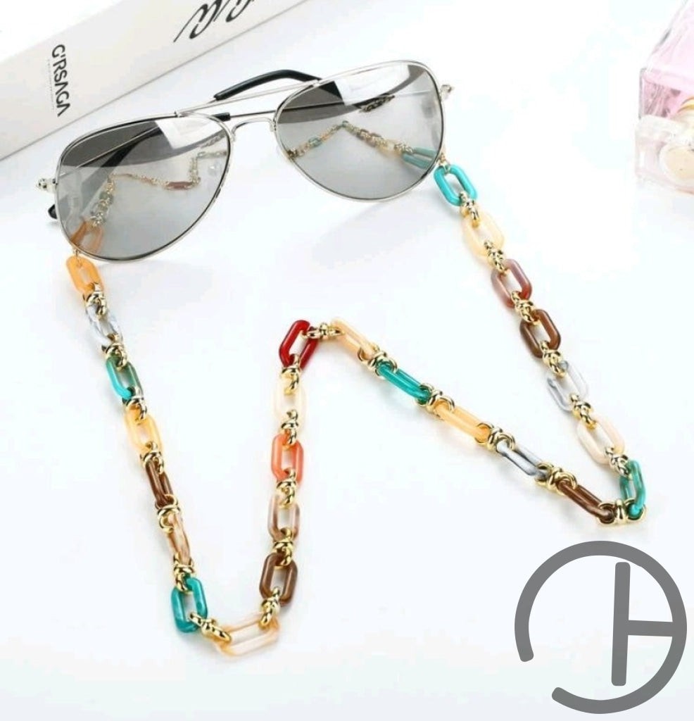 Color Block Sunglass Chain