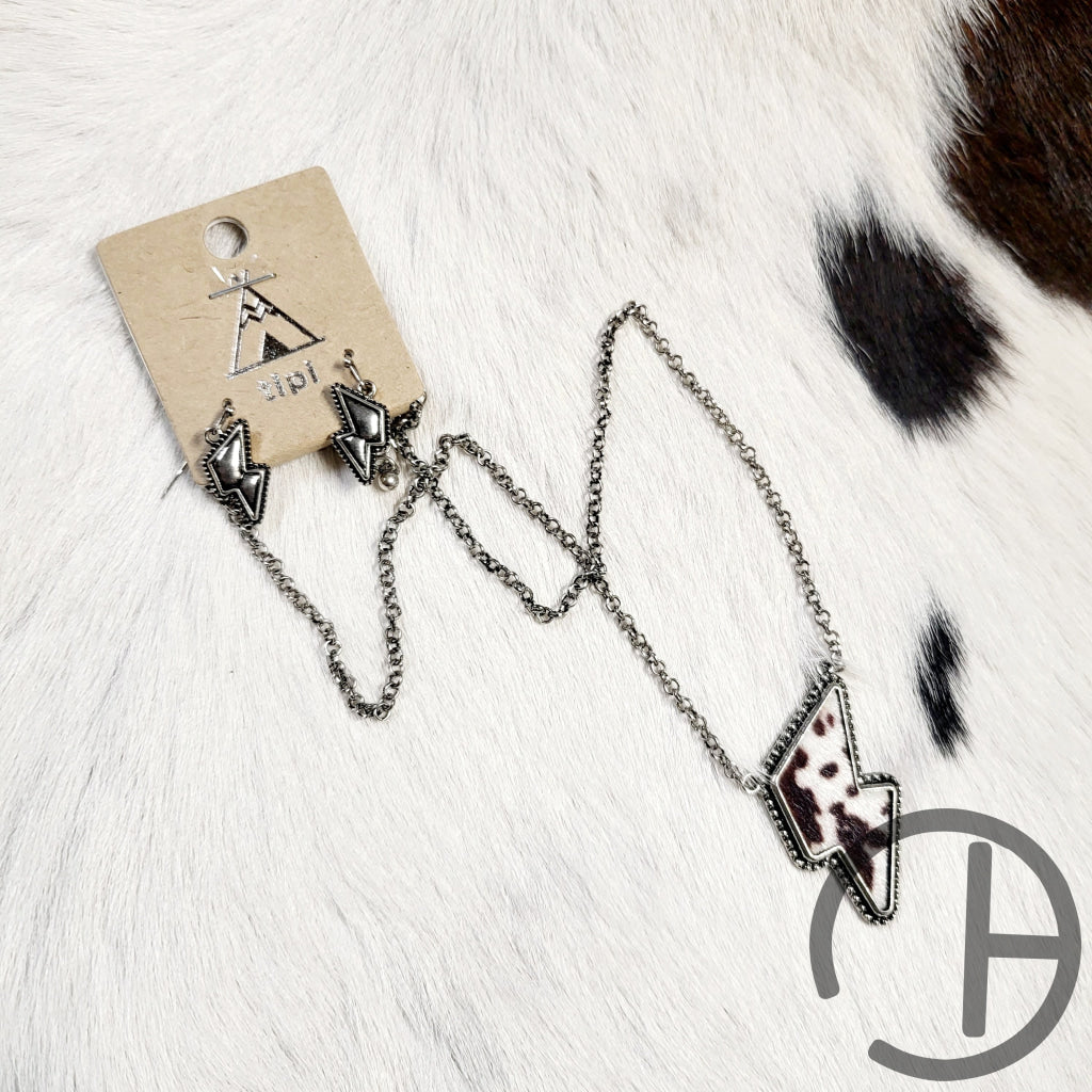 Cow Lightning Necklace Set