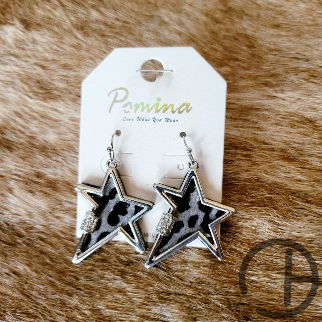 Cow Star Earrings