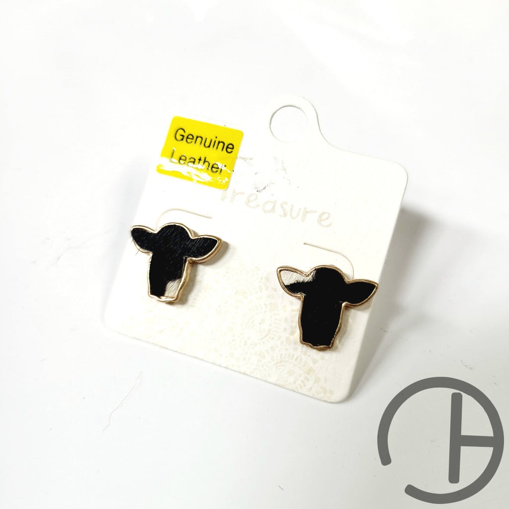 Cow Stud Earrings