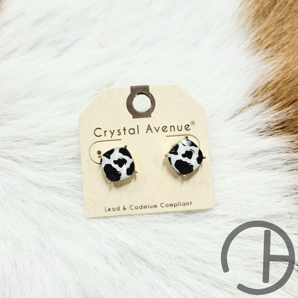 Cow Stud Earrings