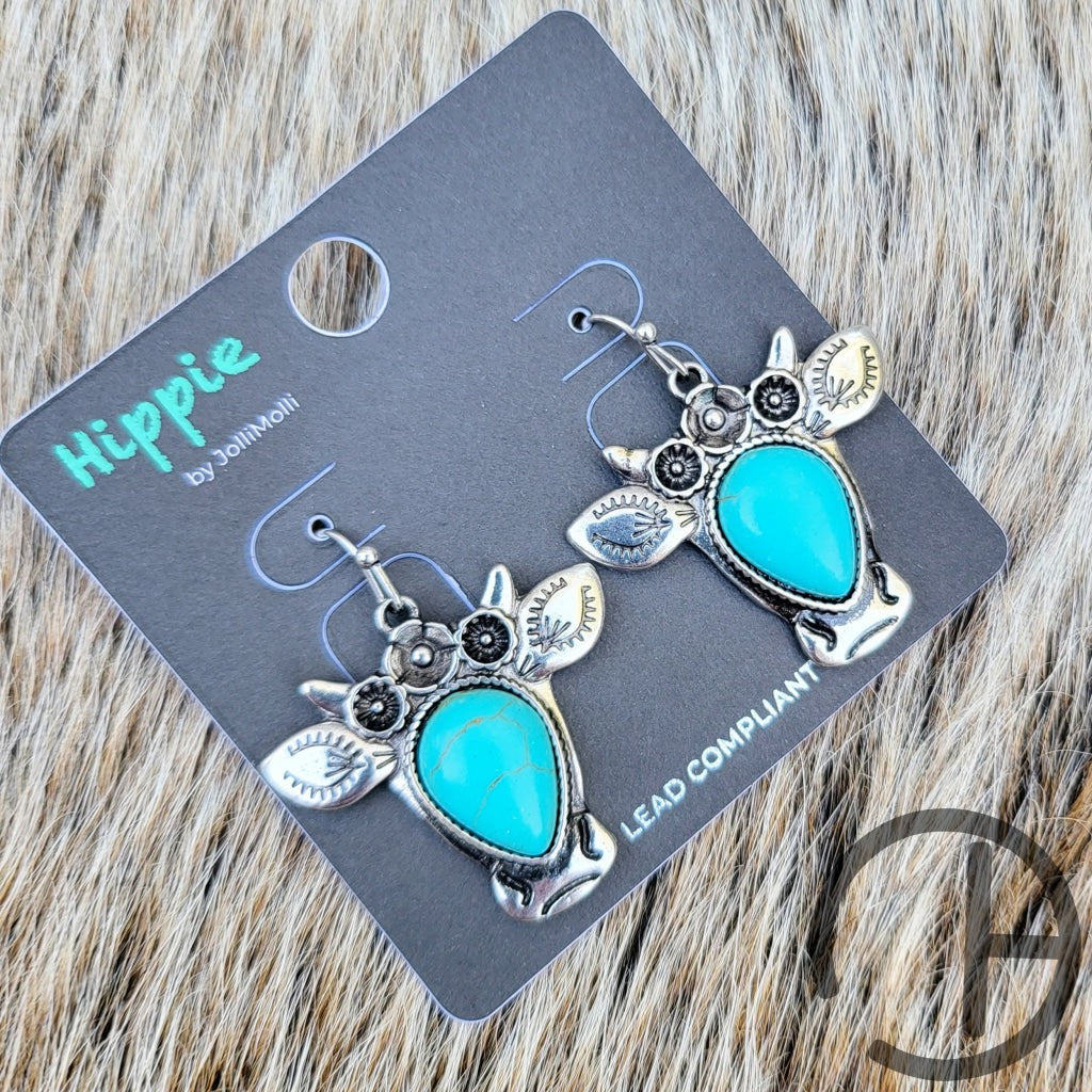 Cow Turquoise Earrings