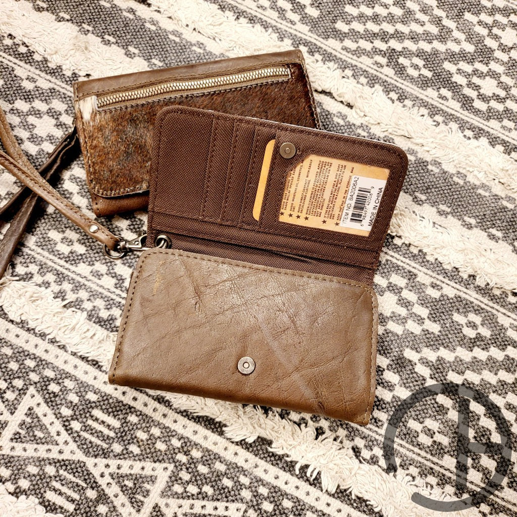 Cowhide Leather Clutch/wallet