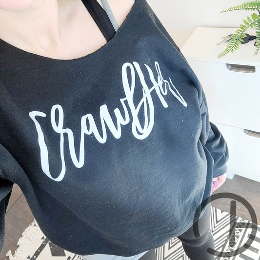 Cozy Script Peekaboo Sweatshirt Hoodie/sweater