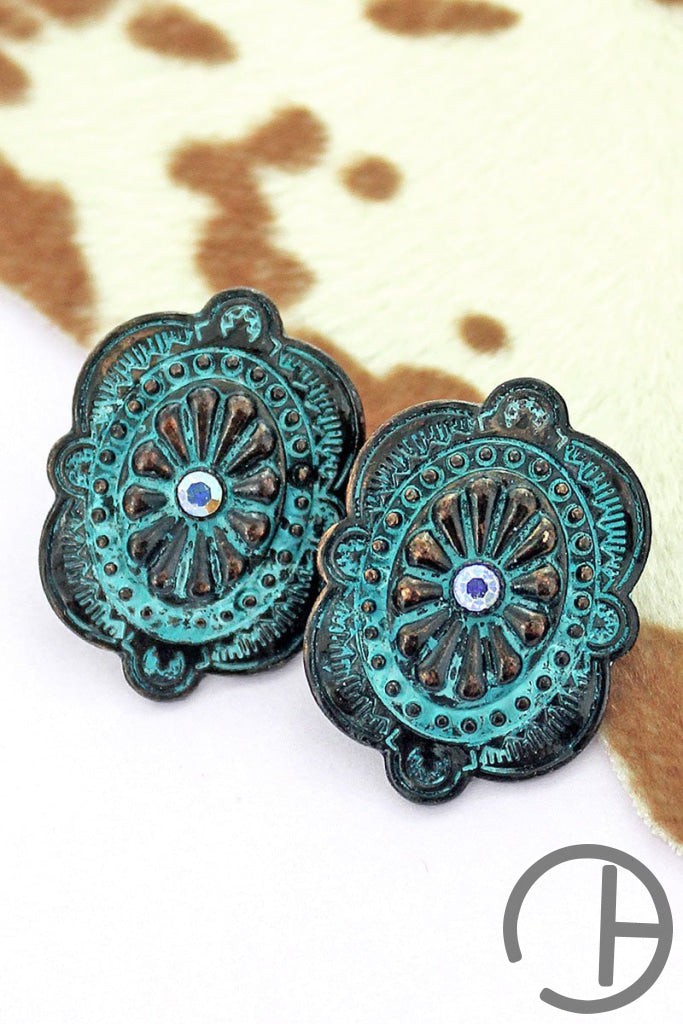 Crystal Bonita Springs Patina Earrings