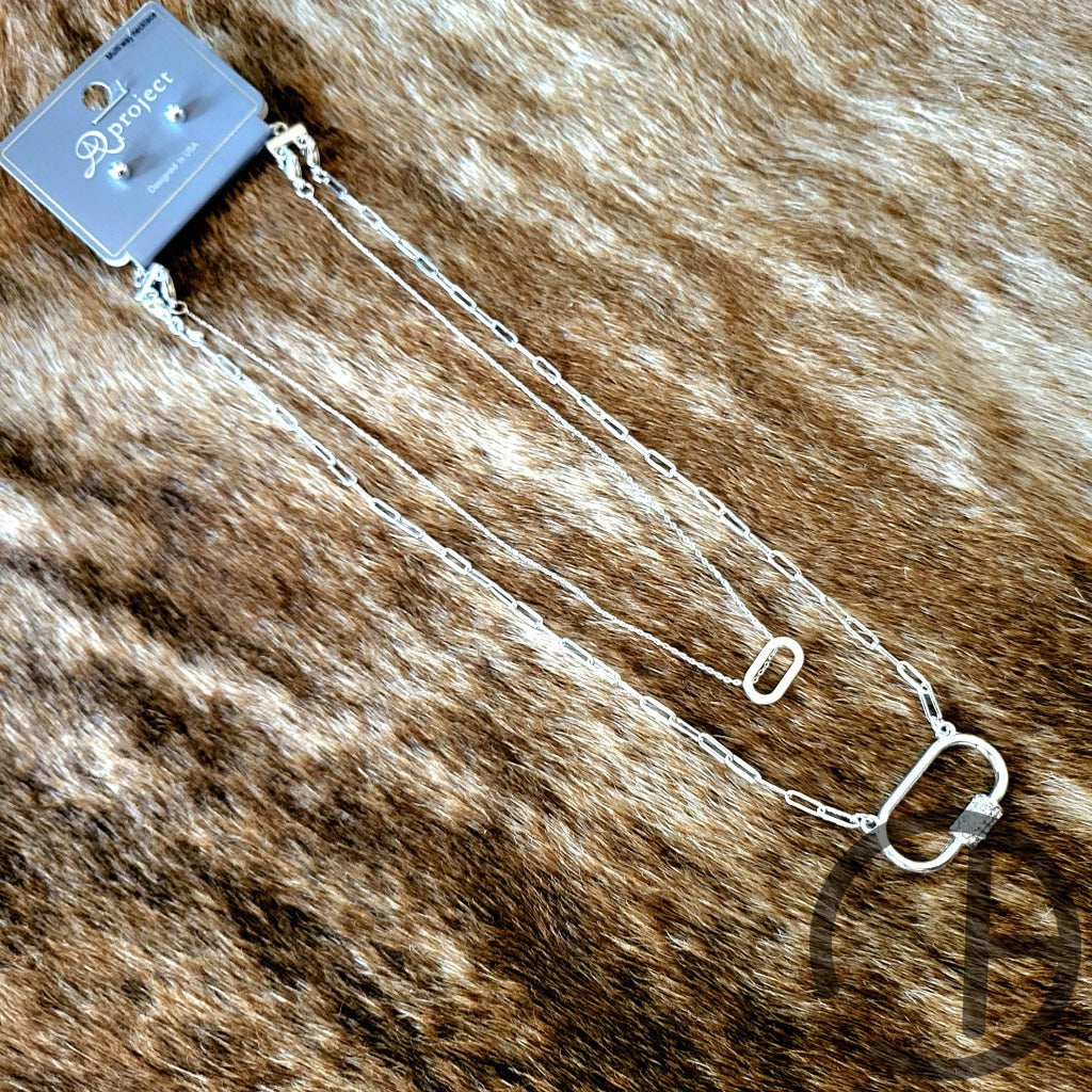 Double Layer Silver Necklace