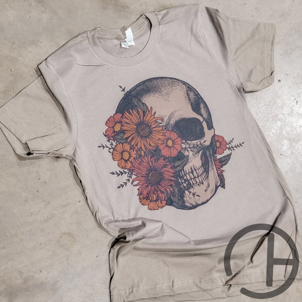 Floral Skull Tee