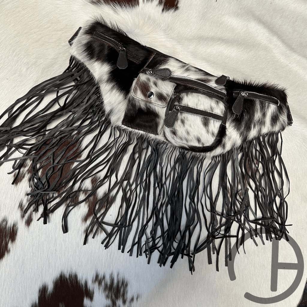 Fringe Pocket Cowhide Fannypack