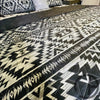 Gray And Black Aztec Quilt 3 Piece Bed Set
