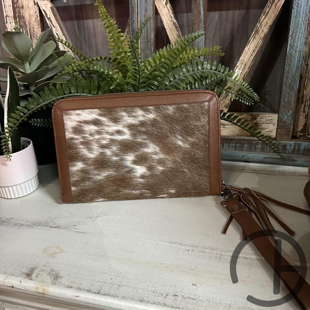 Massive Cowhide Wristlet Wallet