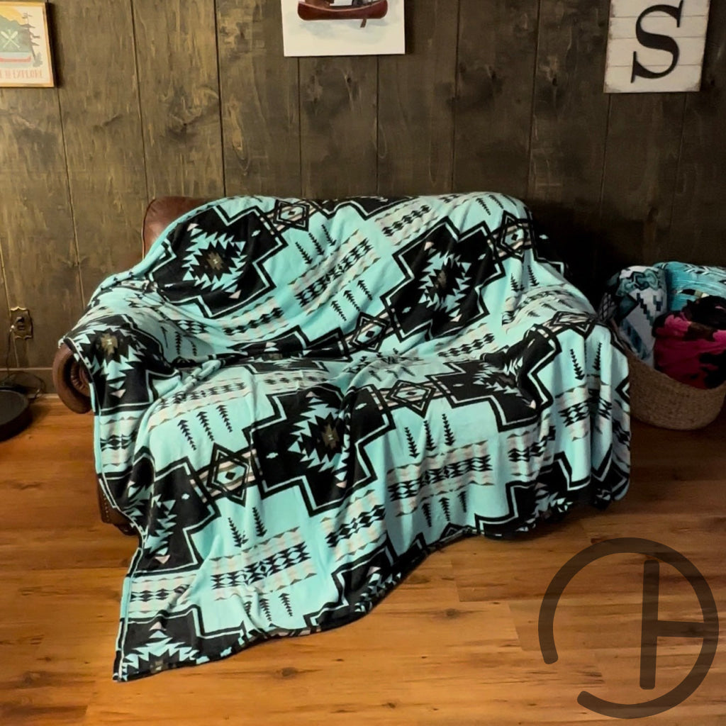 Mint Gem Dwinkie Throw Blanket