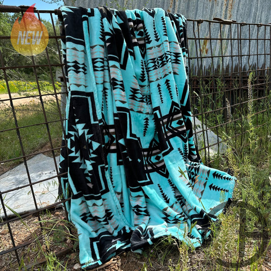 Mint Gem Dwinkie Throw Blanket