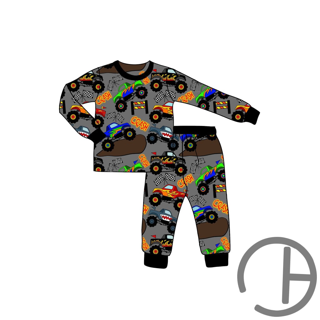 Monster Truck Pajama Set