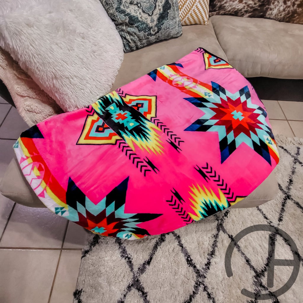 Neon discount pink blanket