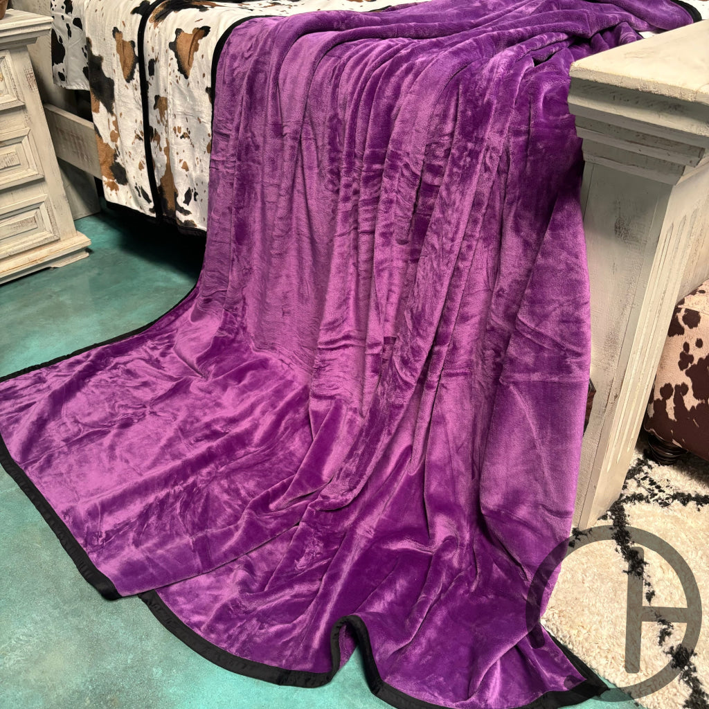 Purple Oversized Throw Blanket