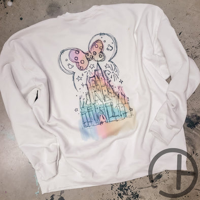 Rainbow Castle Sweatshirt Hoodie/Sweater