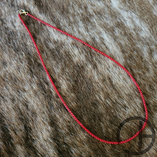 Red Enamel Choker Necklace
