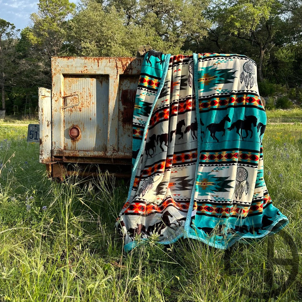 Reversible Achtreigh Oversized Throw Blanket